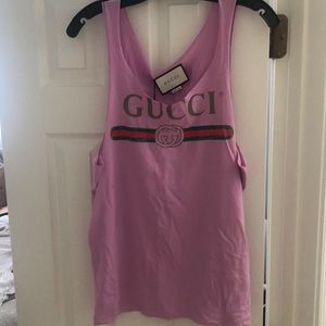 Gucci oversized logo tank top XS